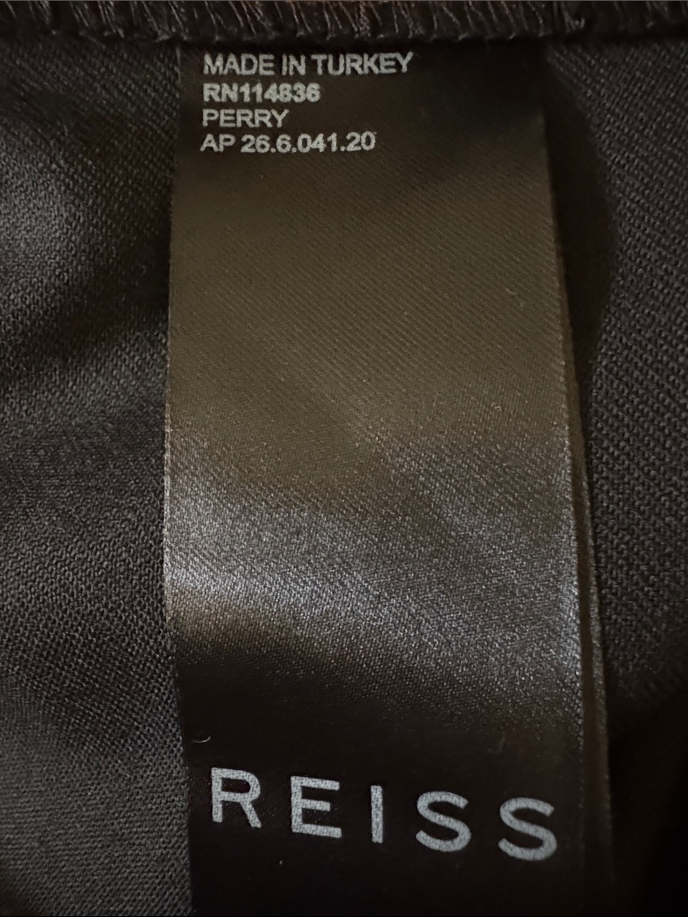 REISS Perry Pull On Tapered Trousers Black - Picture 8 of 11